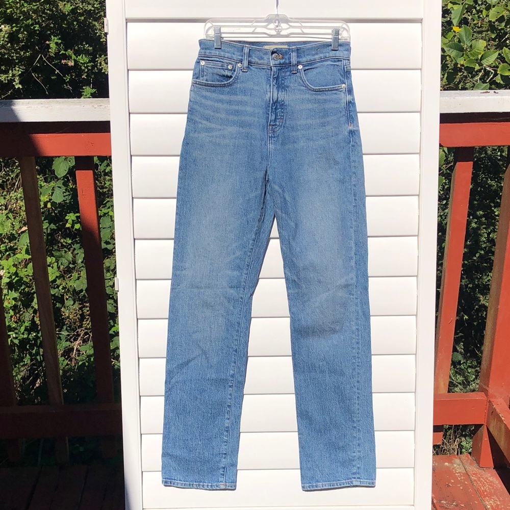 Madewell Blue Denim 90’s Straight Jeans
